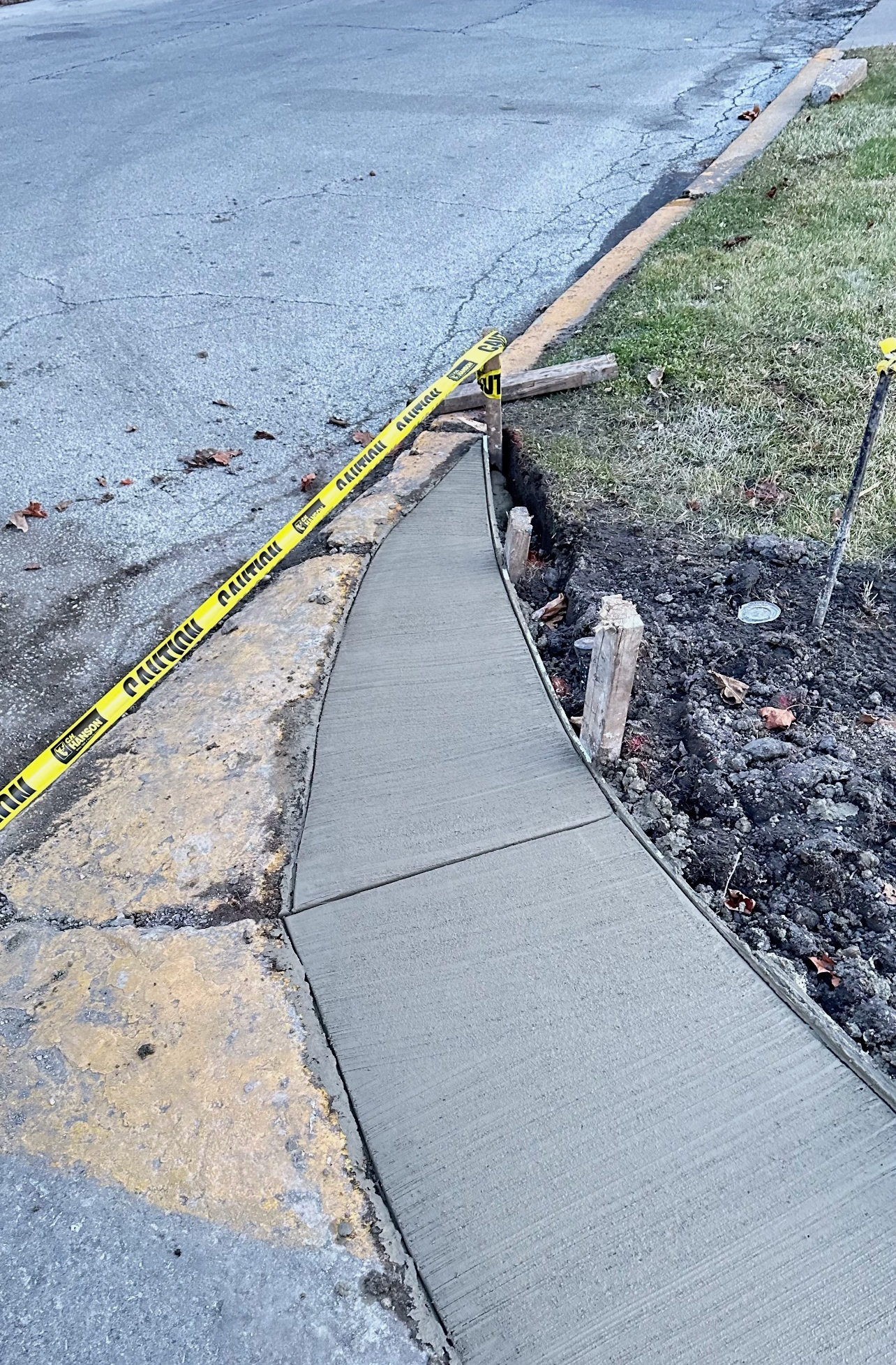 Sidewalk installation